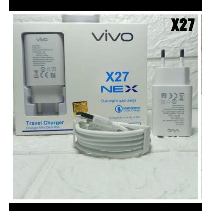 TC CHARGER ADAPTOR VIVO X27 MICRO V8 ORIGINAL 100% VIVO X27