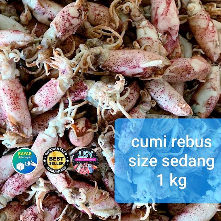 

Promo ikan asin cumi rebus / sotong rebus size sedang 1kg 58 ❉
