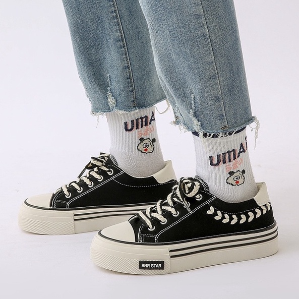 CYS COD SEPATU SNEAKERS WANITA KOREA CASUAL TALI FASHION IMPORT SEPATU CEWEK SPORT WOMEN SHOES / SPT-46