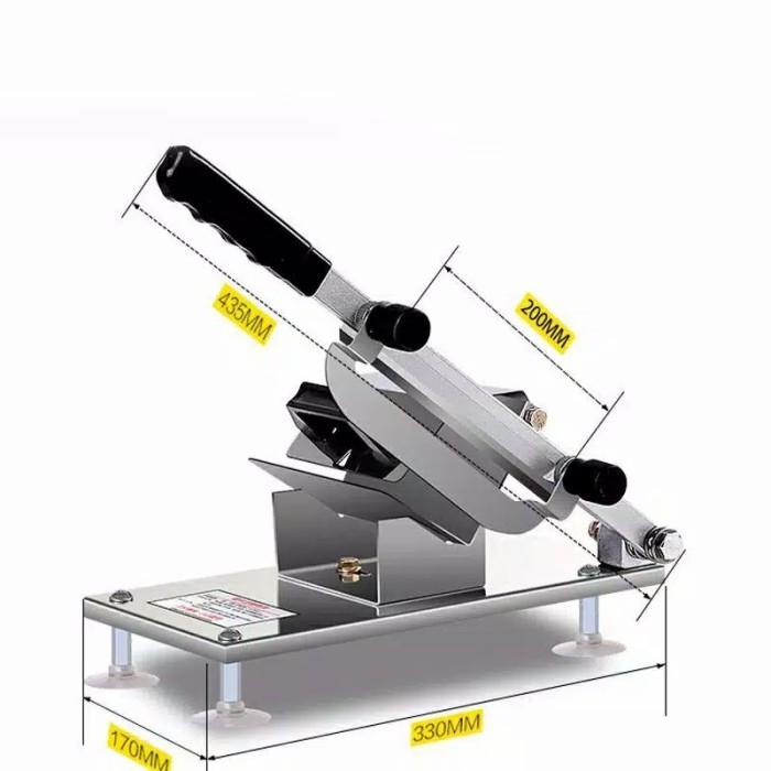 Mesin Pengiris Daging Manual Meat Slicer Alat Potong keripik Tempe tip