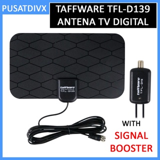 TAFFWARE TFL-D139 ANTENA TV DIGITAL DVB-T2 4K WITH SIGNAL BOOSTER 25DB INDOOR
