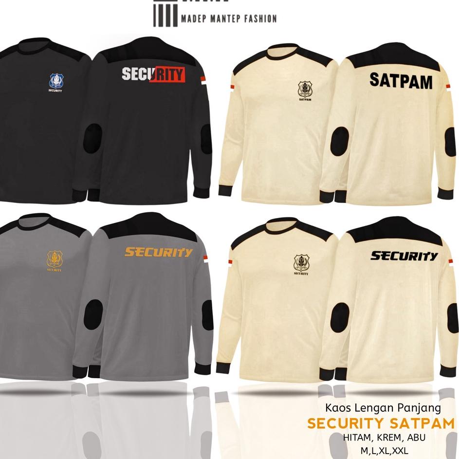 Kaos Security Satpam Lengan PanjangKaos Decker Security Lengan Panjang Kaos SecurityLengan panjang {