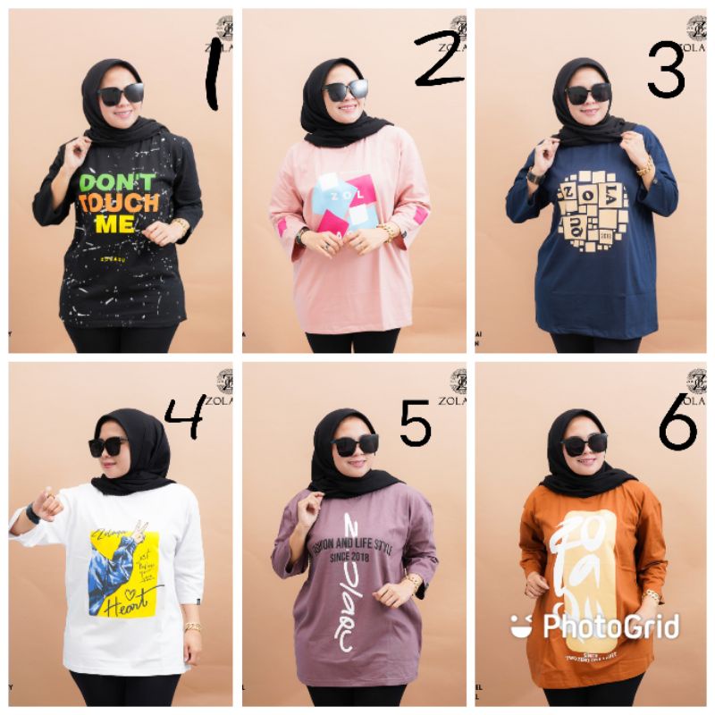ZOLAQU ORIGINAL BEST SELLER  OVERSIZE TOP (jumbo)