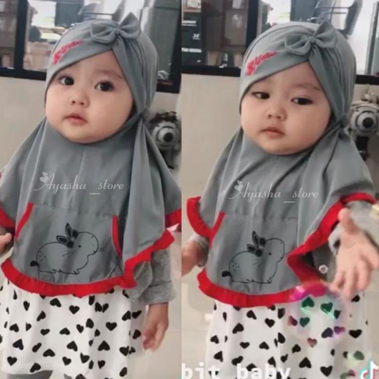 HIJAB BABY ALENA 'RABBIT' ORI ALENA | HIJAB/JILBAB BABY/BAYI | Kerudung baby/bayi Alena • KI.21De22ᴾ