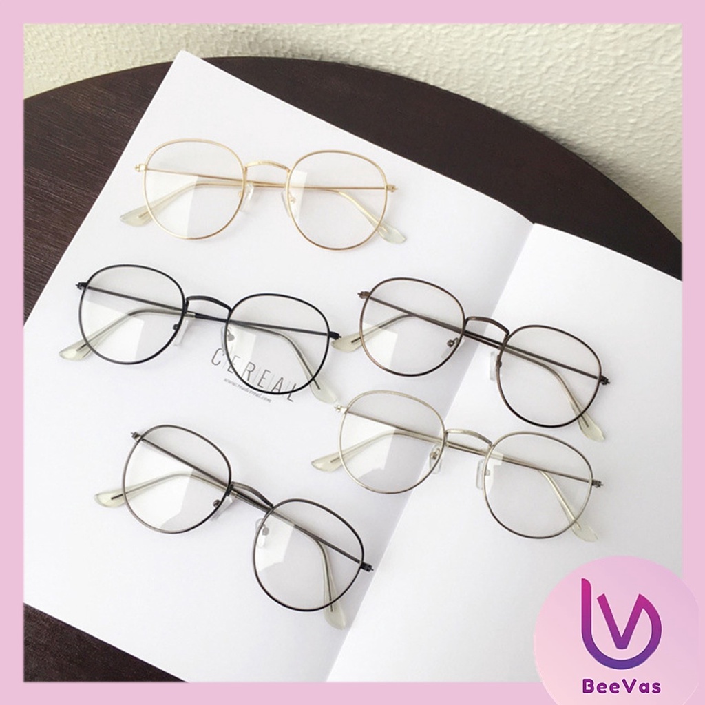 BV.ID KC096 Kacamata Retro Vintage Transparant Unisex Eyeglasses Lensa Fullrim Fashion Korean Cod