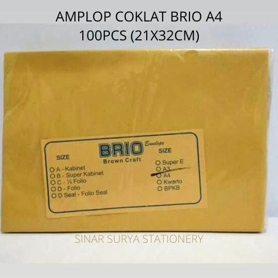 

AMPLOP COKLAT BRIO A4