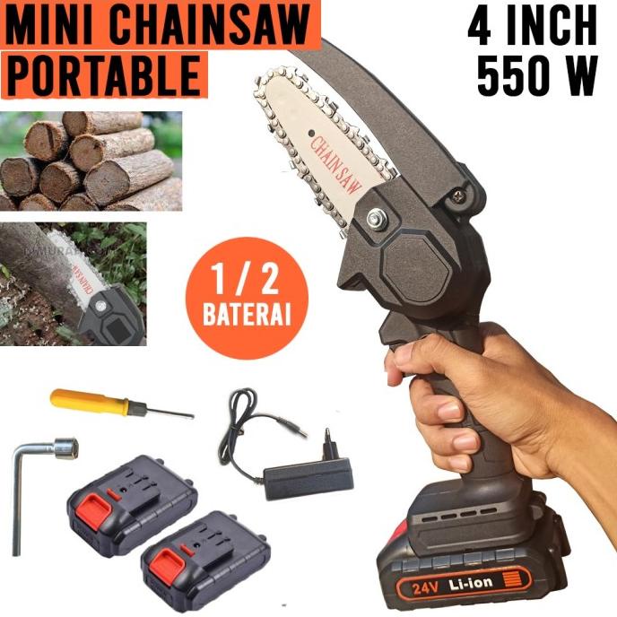 EE281 Gergaji Batrai Mini 24 Volt - Gergaji Cordless Litium Batrey - M