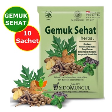SIDOMUNCUL jamu gemuk sehat 10sachet