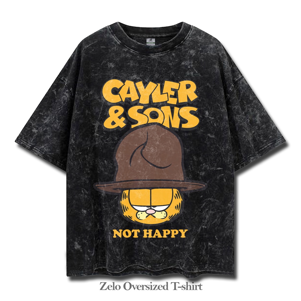 Kaos Garfield Washed Oversize Vintage // T-shirt Oversize Garfield
