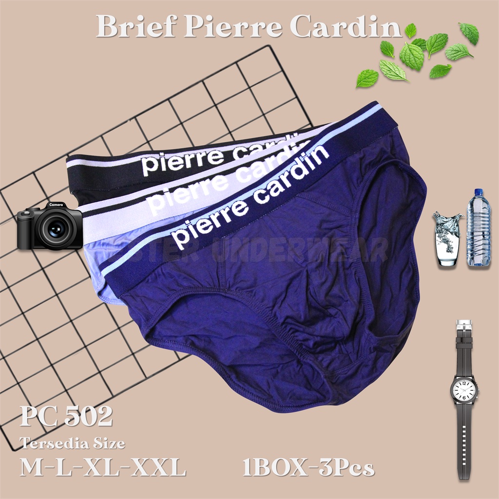 Pierre Cardin Celana Dalam Pria PC 502 1 Box isi 3Pcs