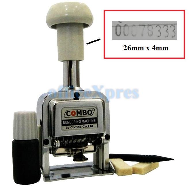 

Kemasan Baru.. Numbering Machine 6 , 7 , 8 Digits 108S / Numerator / Nomorator / Nomerator Combo KK0