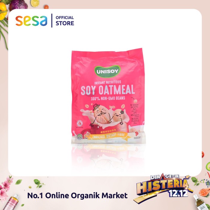 

[TERBARU] Unisoy Organic Soy Oatmeal 320 G (8 Sachets @40 g)