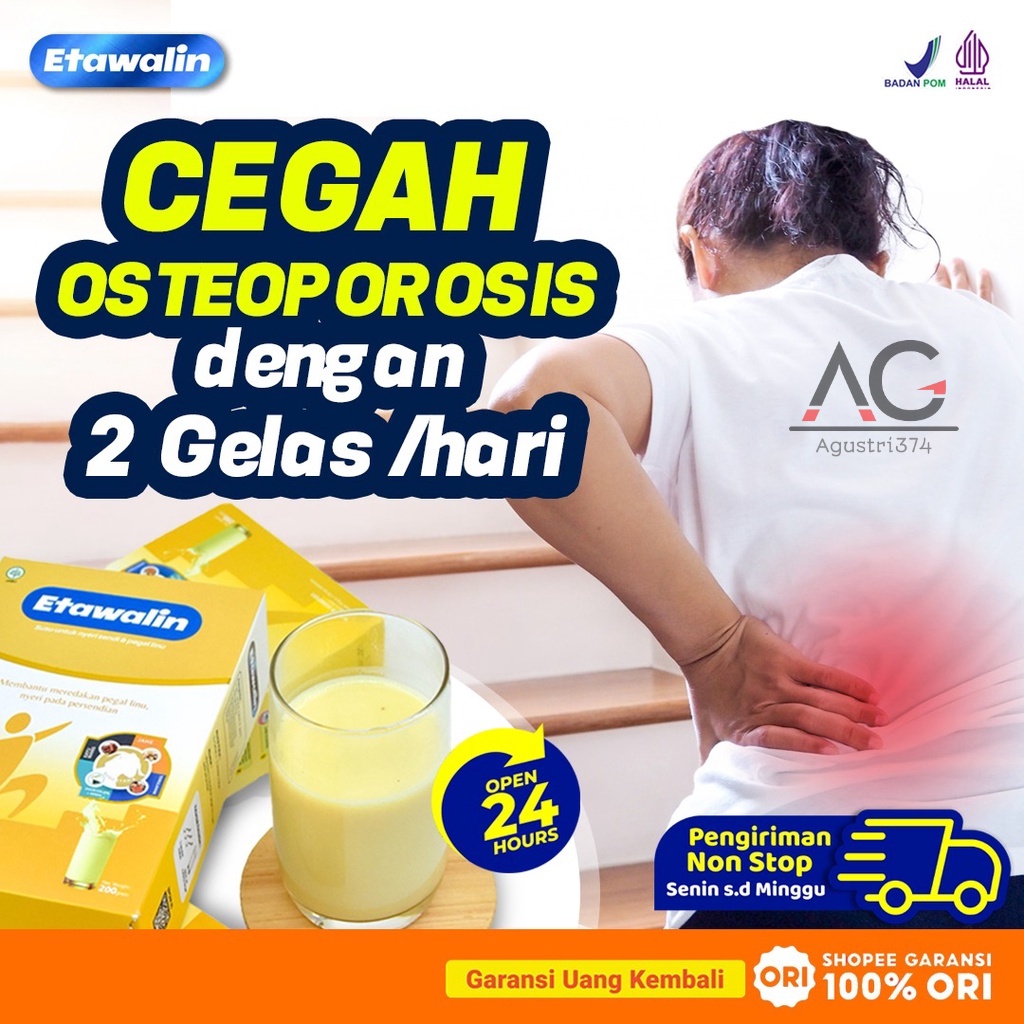 [ORIGINAL] ETAWALIN - SUSU KAMBING ETAWA HERBAL KESEHATAN UNTUK NYERI SENDI DAN TINGKATKAN KEPADATAN TULANG BPOM HALAL