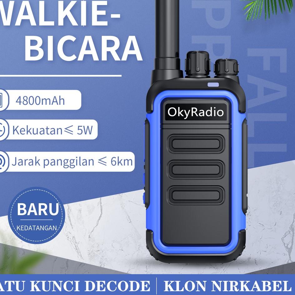 Recomended handy talkie original OkyRadio 4800mah 5W Dual Band VHF UHF FM 2 way radio walkie talk（2 