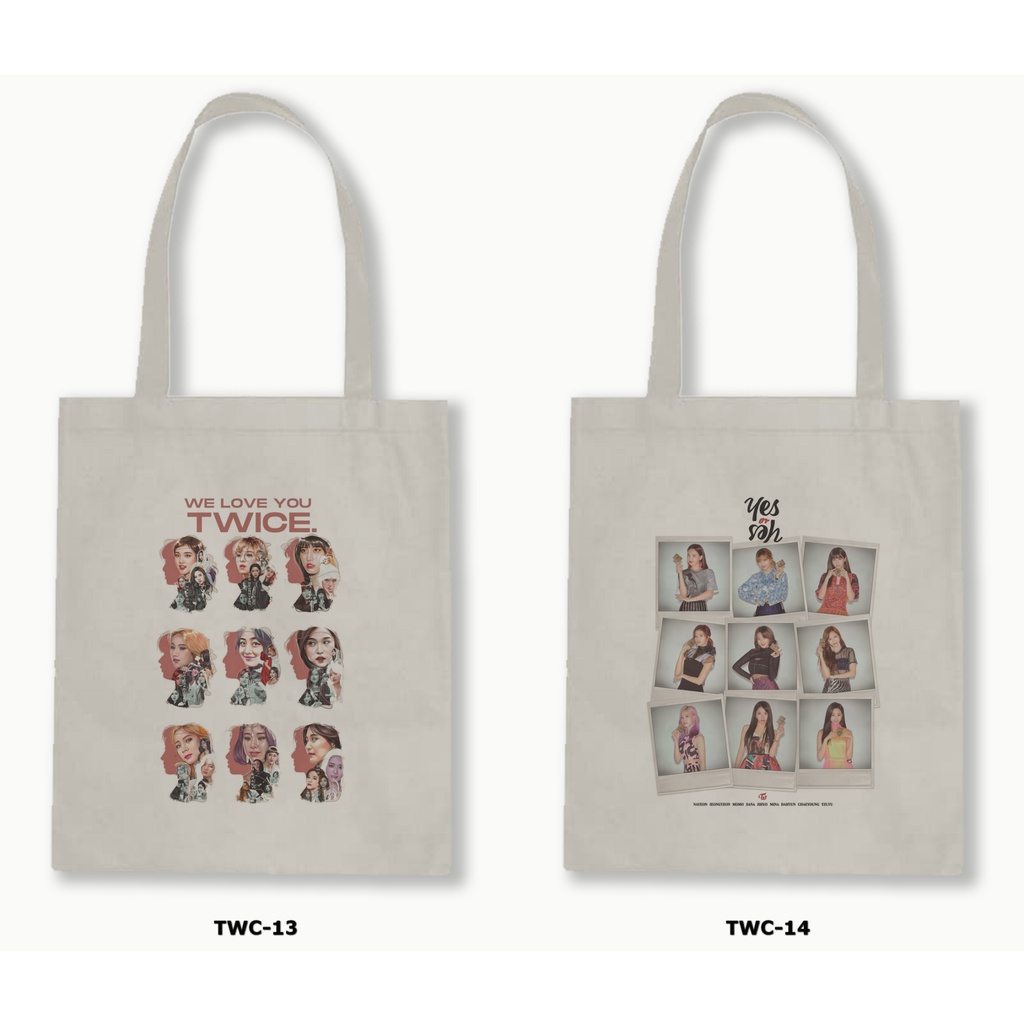 TOTE BAG BLACU - KPOP / TWICE 1