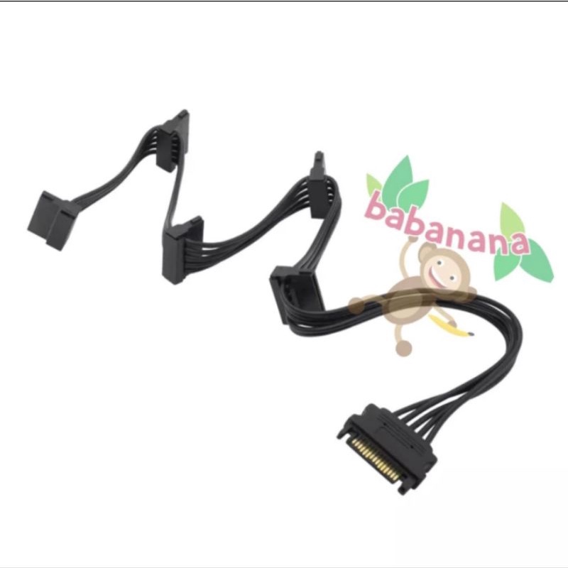 KABEL SATA POWER 1 TO 5 SPLITTER CABANG HDD SSD EXTENSION CABLE EXTENDER HARD DRIVE KOMPUTER