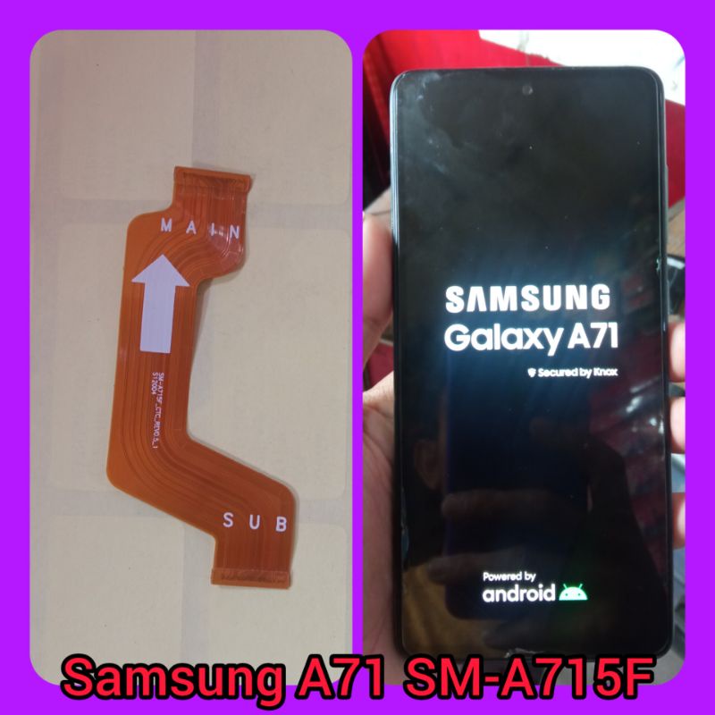 fleksibel konektor cas mic lcd samsung a71 sm-a71f
