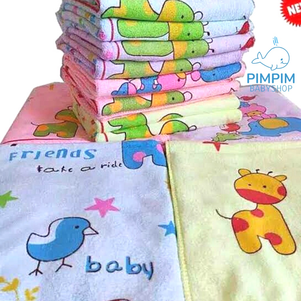 Handuk Mandi Bayi Halus Lembut Size 50x100cm Handuk Baby Towel Perlengkapan Bayi Baru Lahir