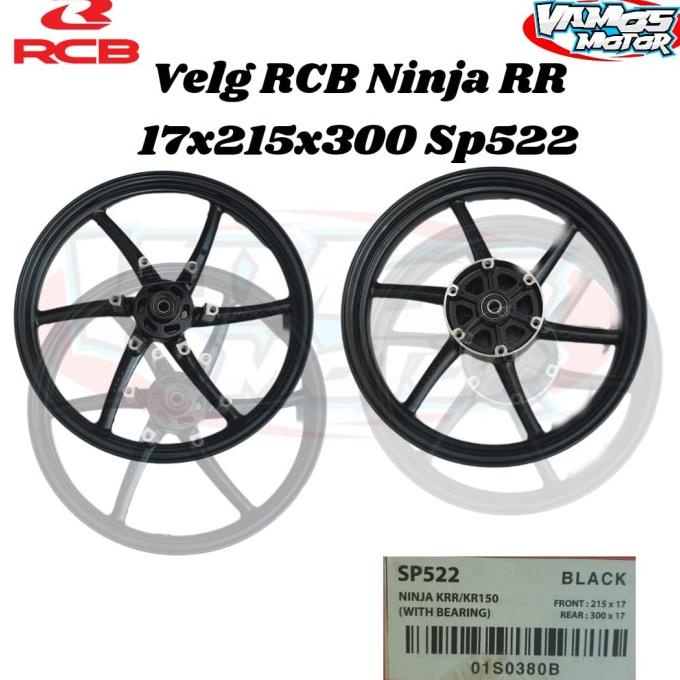 Velg RCB Racing Boy Ninja RR ZX R SS 17 215 300 SP522 Hitam