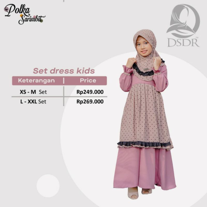 Gamis kids polka By Dsdr