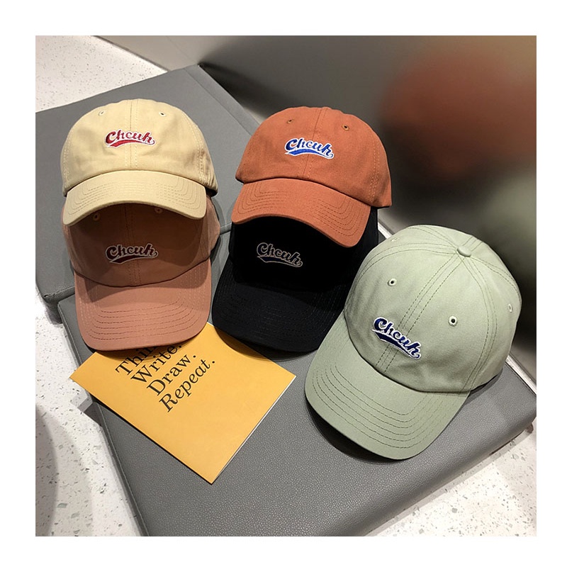 NEXTSTOP-198 Unisex Topi Baseball Pira Wanita Hat Soft Material Bordir Chuch Soft Cotton