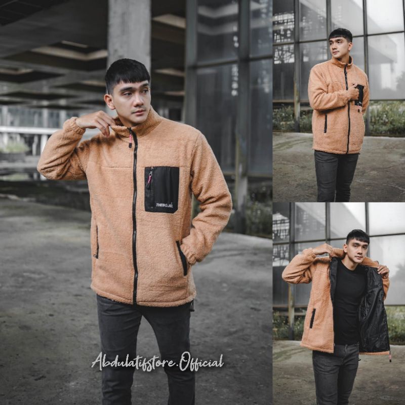 JAKET SHERPA ORIGINAL PRIA // JAKET BULU TERLARIS // JAKET SHERPA FULL BORDIR
