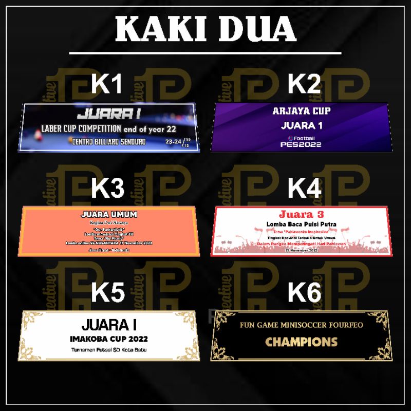 

STIKER PIALA KAKI 2, 3, 4, 5 | STIKER MURAH | STIKER PIALA