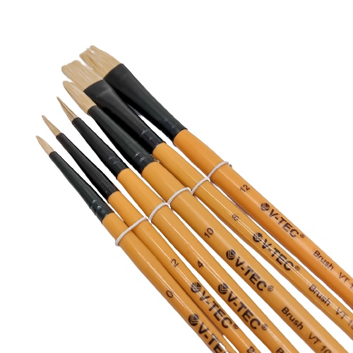 

V-TEC ART BRUSH VT101SN/6 /KUAS LUKIS SET 6 / V-TEC ARTIST BRUSH TYPE VT-101SN