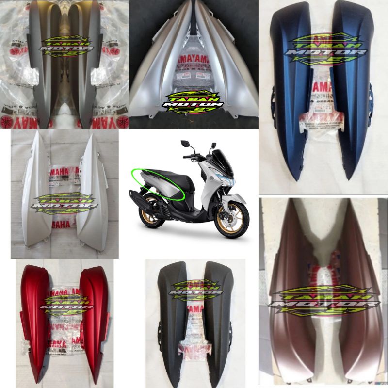 BODY BELAKANG LEXI  KANAN KIRI ASLI ORIGINAL YAMAHA -MERAH DOFF