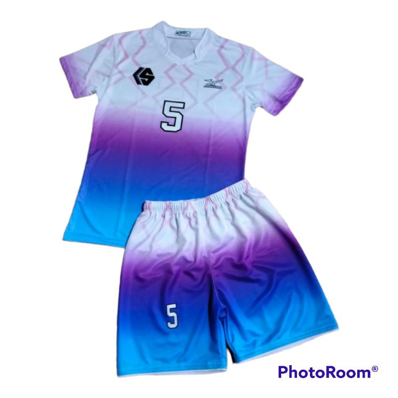 Stelan jersey voli fullprinting motif terbaru / setelan kaos olahraga / setelan kaos bulutangkis
