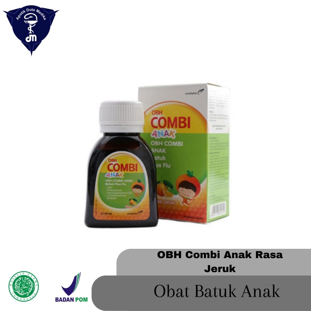 OBH COMBI PLUS ANAK RASA JERUK 60 ML/BATUK BERDAHAK ANAK/DEMAM BATUK PILEK ANAK