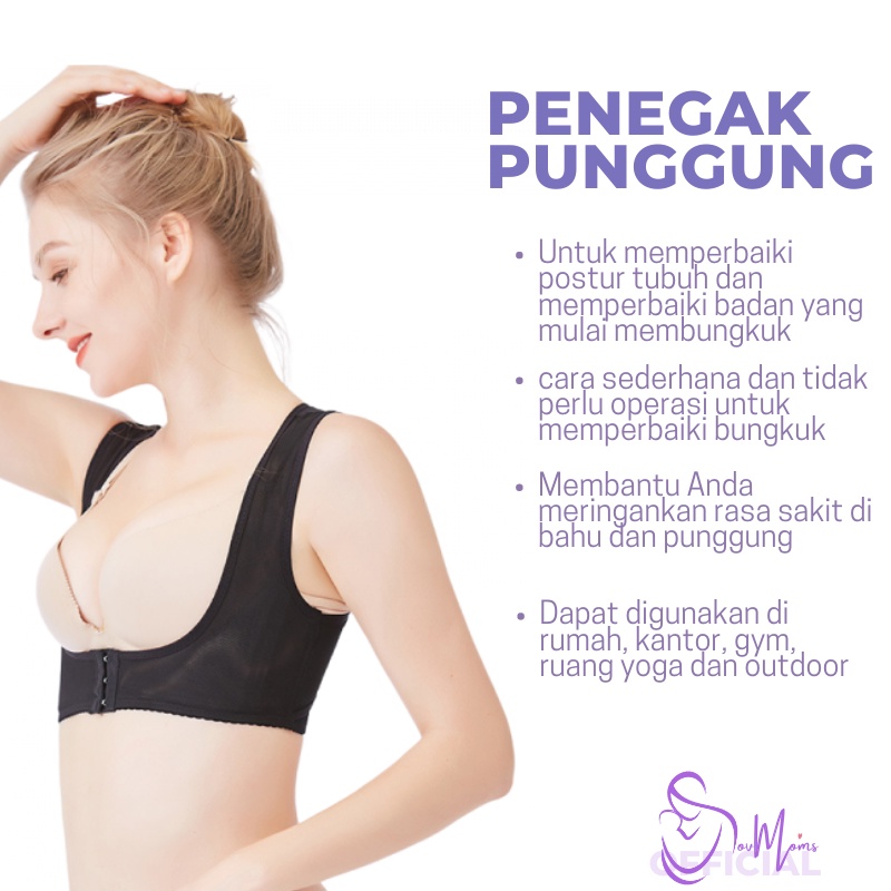 Penegak Penyangga Punggung Terapi Pelurus Korektor Posture Corrector Penegak Badan Bungkuk Korset Untuk Tulang Belakang Anti Bungkuk Nyeri Pinggang Kifosis Lordosis Corrector Wanita Import Premium Original