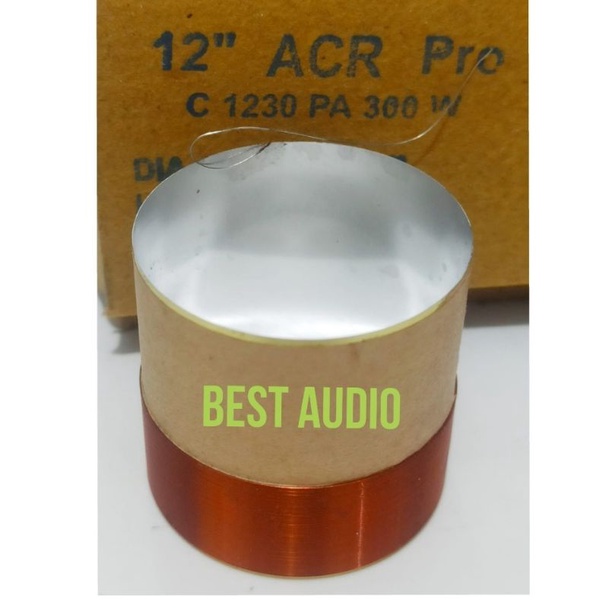 Spul spol spool speaker 12inch 12 inch ACR 1230 Almunium import voice 35.8mm