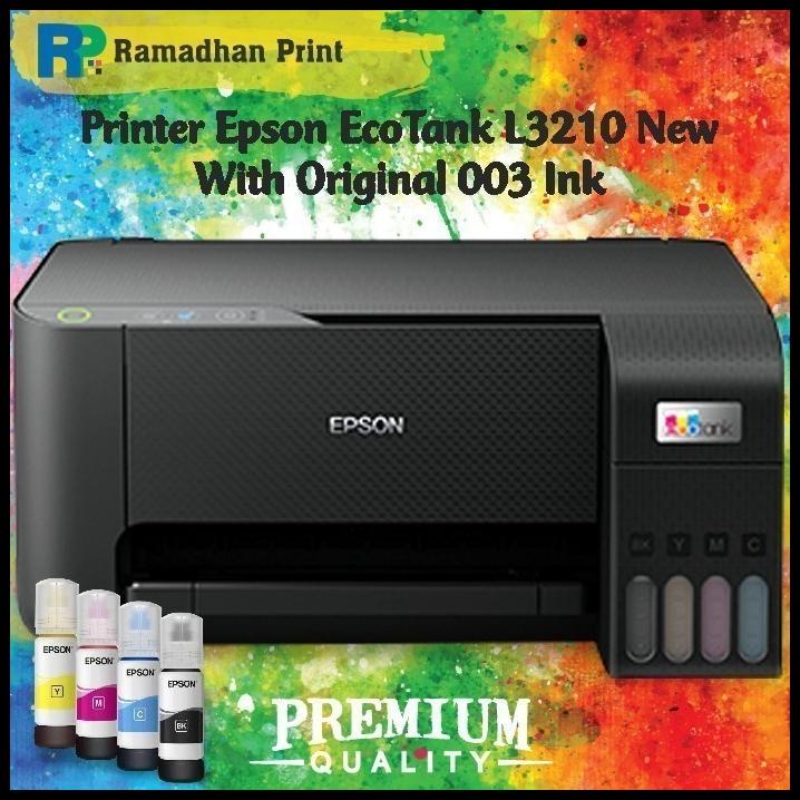 Terbaru  Printer Epson L3210 L 3210 Pengganti L3110 L 3110 Paket Tinta Tabung