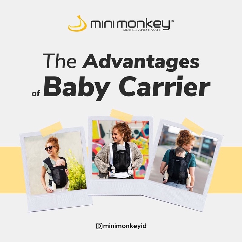 READY Mini Monkey Baby Carrier Soft Structured Carrier / Gendongan MiniMonkey