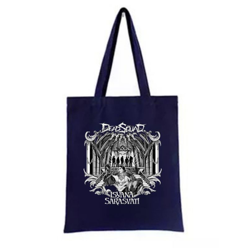 VANDAL-TOTE BAG RESLETING /TOTE BAG KANVAS ISYANA SARASVATI X DEAD SQUAD ILSOGNO /TOTEBAG /TAS WANITA /TOTE BAG WANITA /TOTEBAG KANVAS MURAH