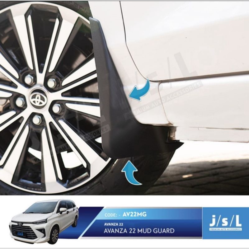 AVANZA XENIA 22 2022 Mudguard Mud Guard Karpet Kepet Roda Pelindung Lumpur JSL