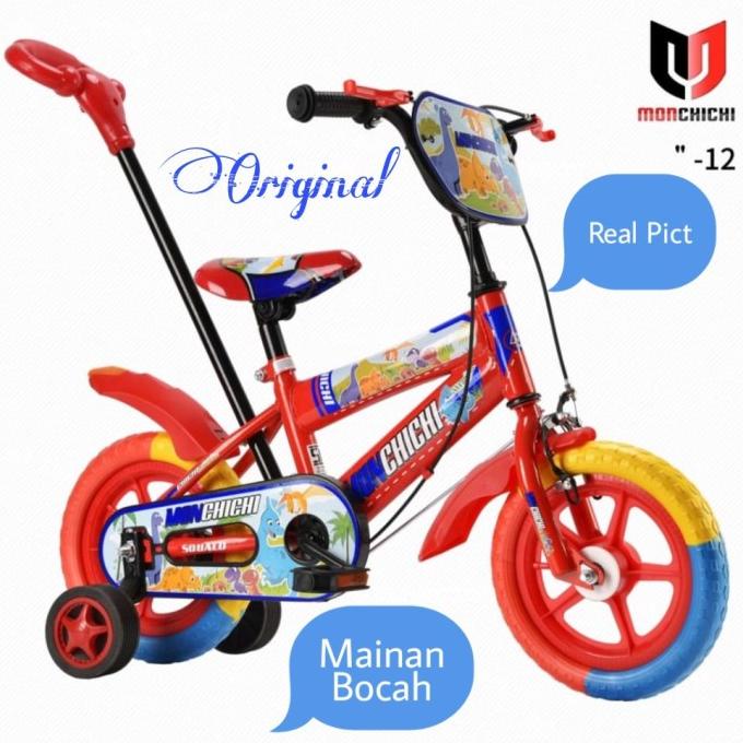 Sepeda Anak Bmx Monchichi Dorongan 12 Inch Bmx 12 Monchichi Stir #Original