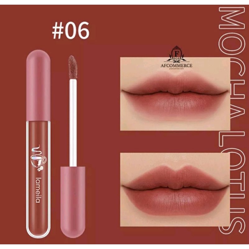 LAMEILA 1041 lipstick cair waterproof velvet lip glaze berkualitas