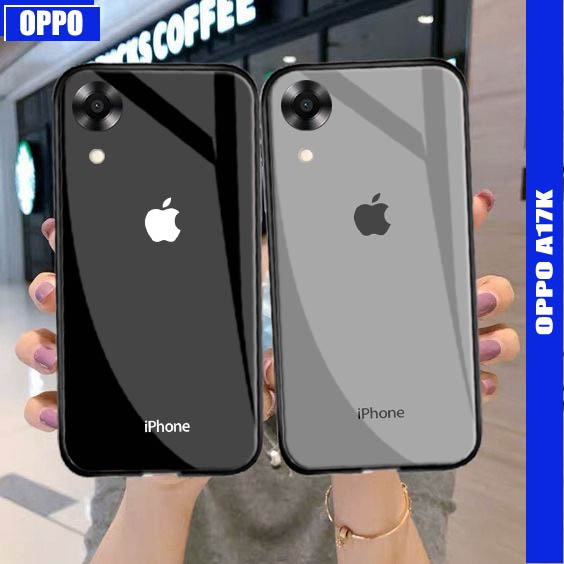 Softcase Glass Kaca OPPO A17 A17K Terbaru [M186] Casing HP OPPO A17 A17K - Case OPPO A17 A17K - Sili