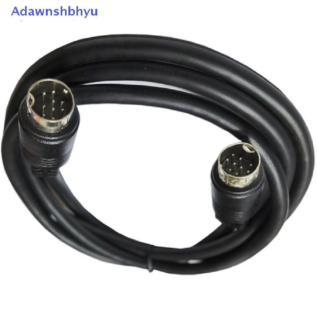 Adhyu Mini Din 9-pin Male to 9-pin Male Kabel Input audio 1m 2m 3m Compatible Video Game, Kartu Suara, Peralatan audio ID