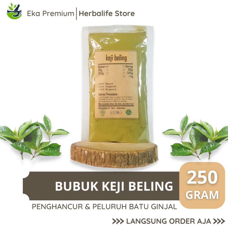 

Daun Keji Beling Bubuk Kering 500 Gram Penghancur Batu Ginjal Asli Murni Organik Ramuan Buah Herbal Jamu Kejibeling Tradisional Obat Kencing Batu Wasir Ambeien