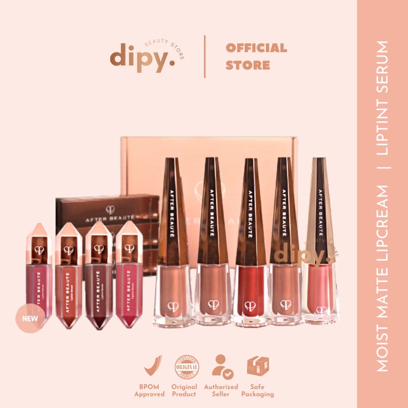 AFTER BEAUTE MOIST MATTE LIPCREAM |  LIPTINT SERUM | PELEMBAB PEWARNA BIBIR NATURAL PIGMENTED VIRAL BPOM