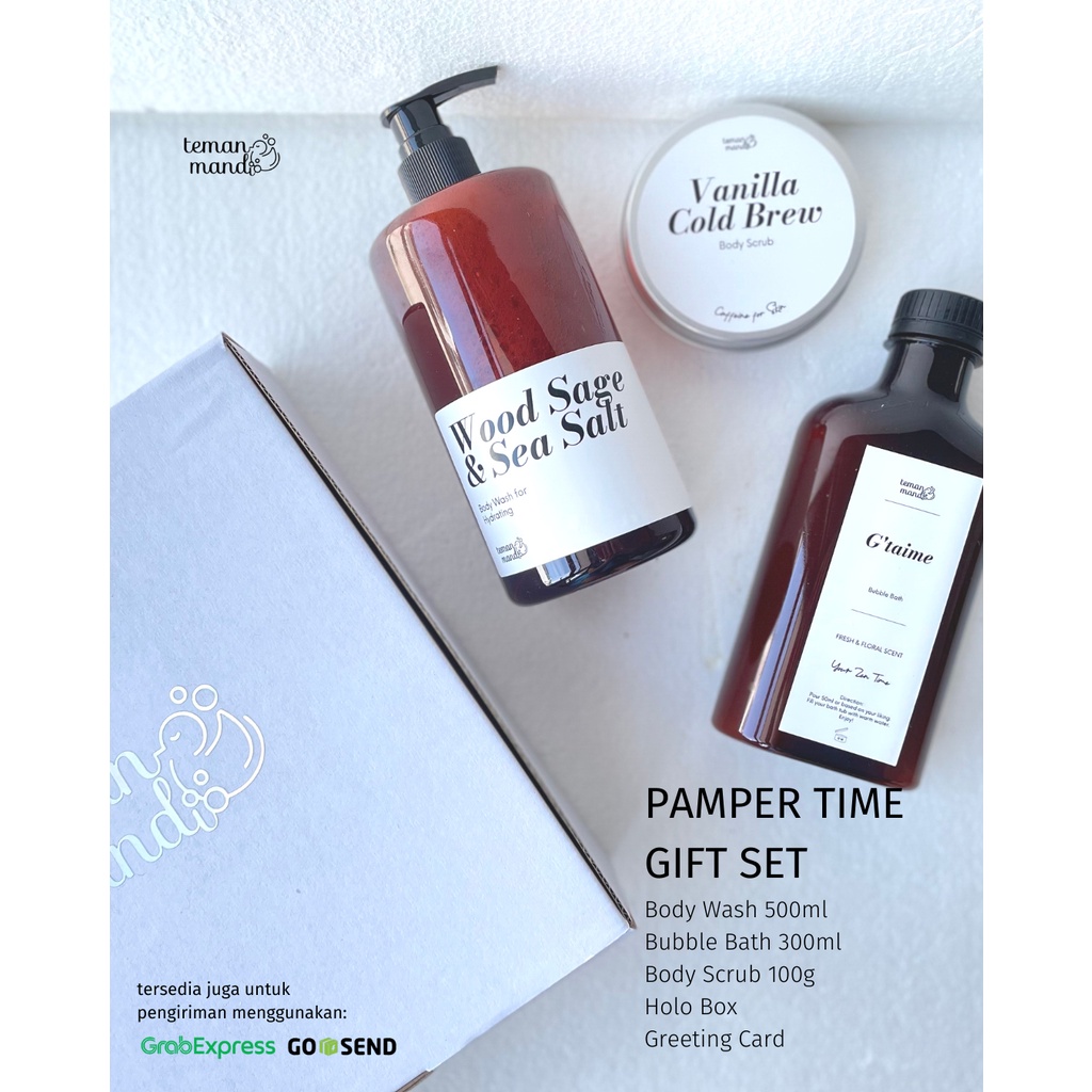 PAMPER TIME GIFT SET | PAKET SABUN MANDI BUSA, BODY WASH, LULUR