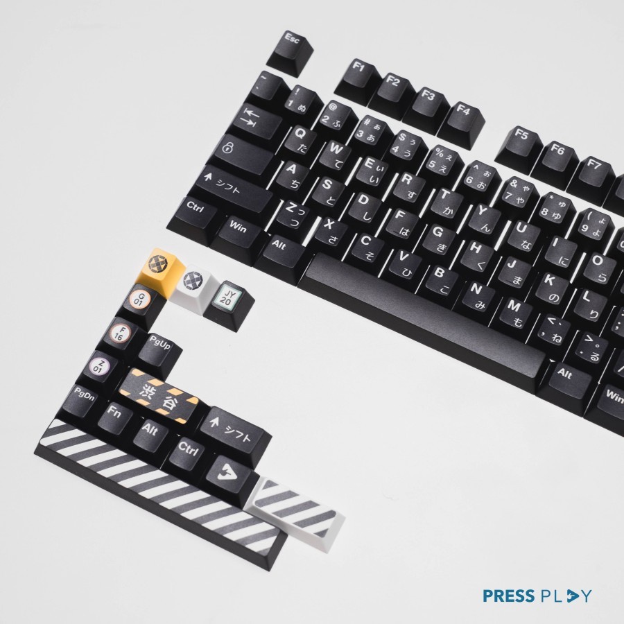 Press Play Shibuya PBT Dye Sub Keycap Set 120 Keys Japanese Root