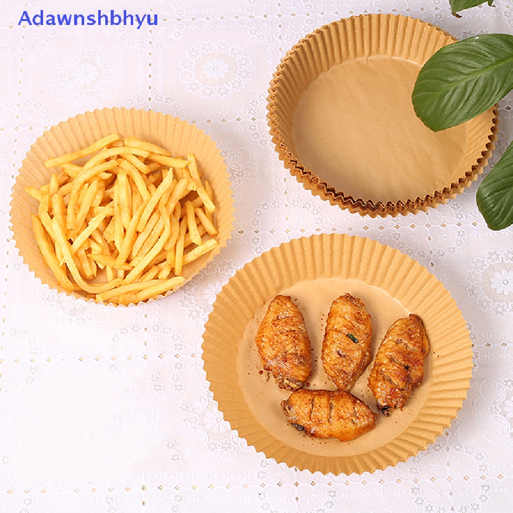 Adhyu 20pcs Air Fryer Kertas Bulat Alas Baking Dapur AirFryer Baking Aksesoris ID