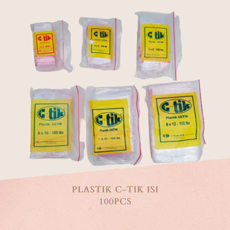 Jual Plastik Klip C-tik/Clipper7 Ziplock Aneka Ukuran Plastik Cetik ...