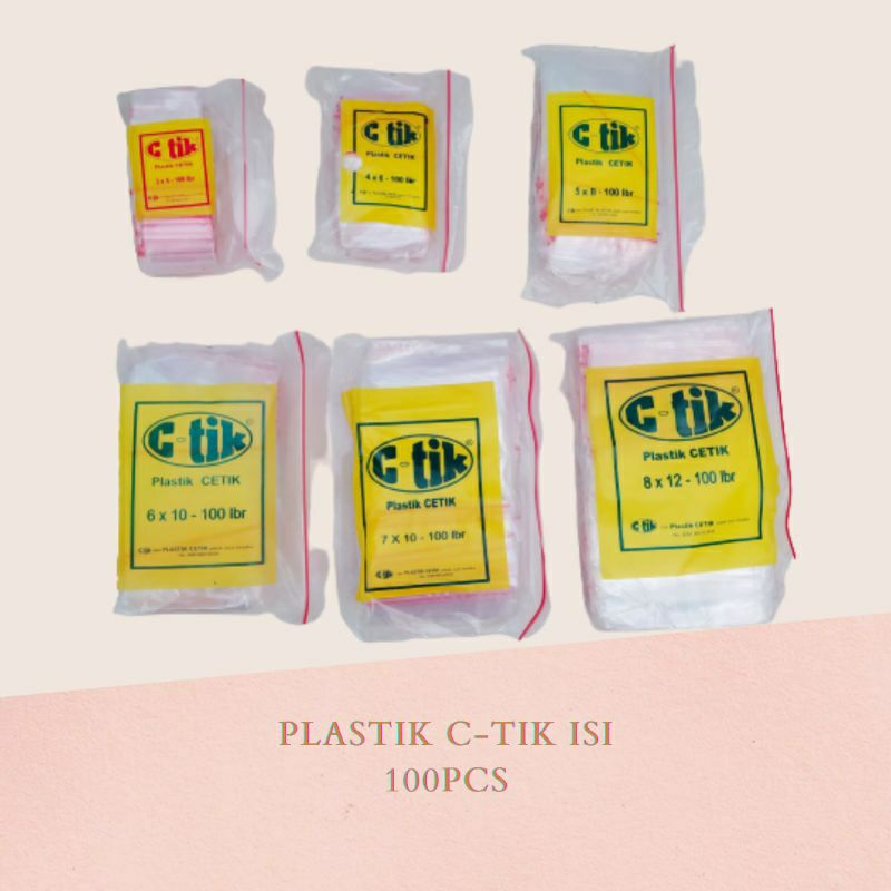 Jual Plastik Klip C Tikclipper7 Ziplock Aneka Ukuran Plastik Cetik Bening Klip Cetik Shopee 