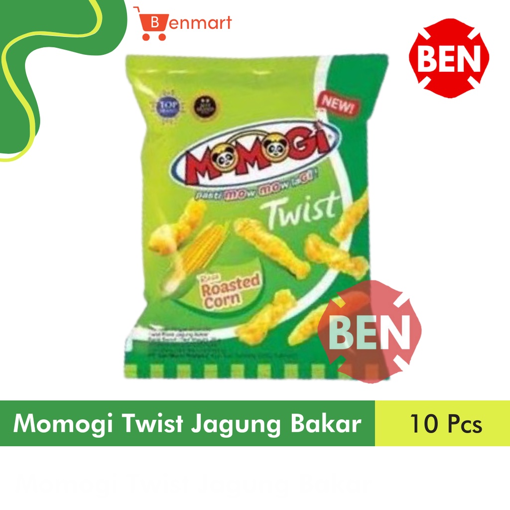 

Momogi Twist Jagung Bakar 1 Renceng 10 Pcs Roasted Corn Chiki 1000