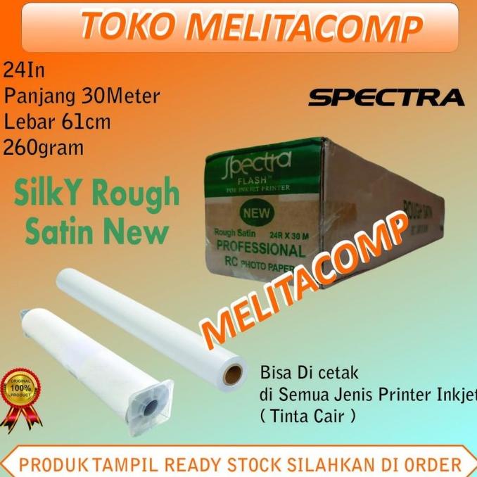 Kertas Foto Plotter Roll Spectra Silky Dof 260Gram 24In Terbaru